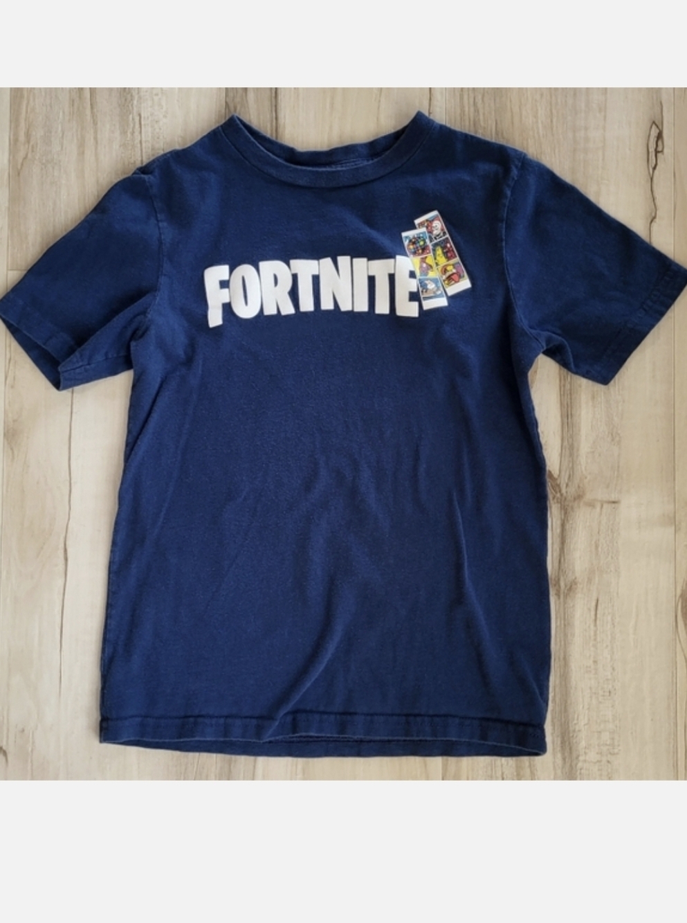 Fortnite Navy Blue Tee Kids Size 8